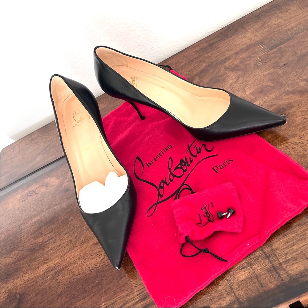 Christian Louboutin Black Pointed Heels